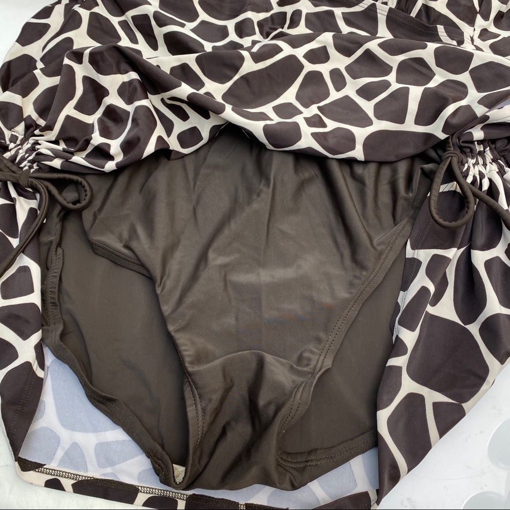 ⚡️ LAST CHANCE MARKDOWN !⭐️✨MERONA Swim top Plus Size 22W Brown - Picture 6 of 9